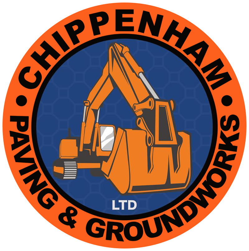 Chippenham paving and groundworks LTD Logo Orange